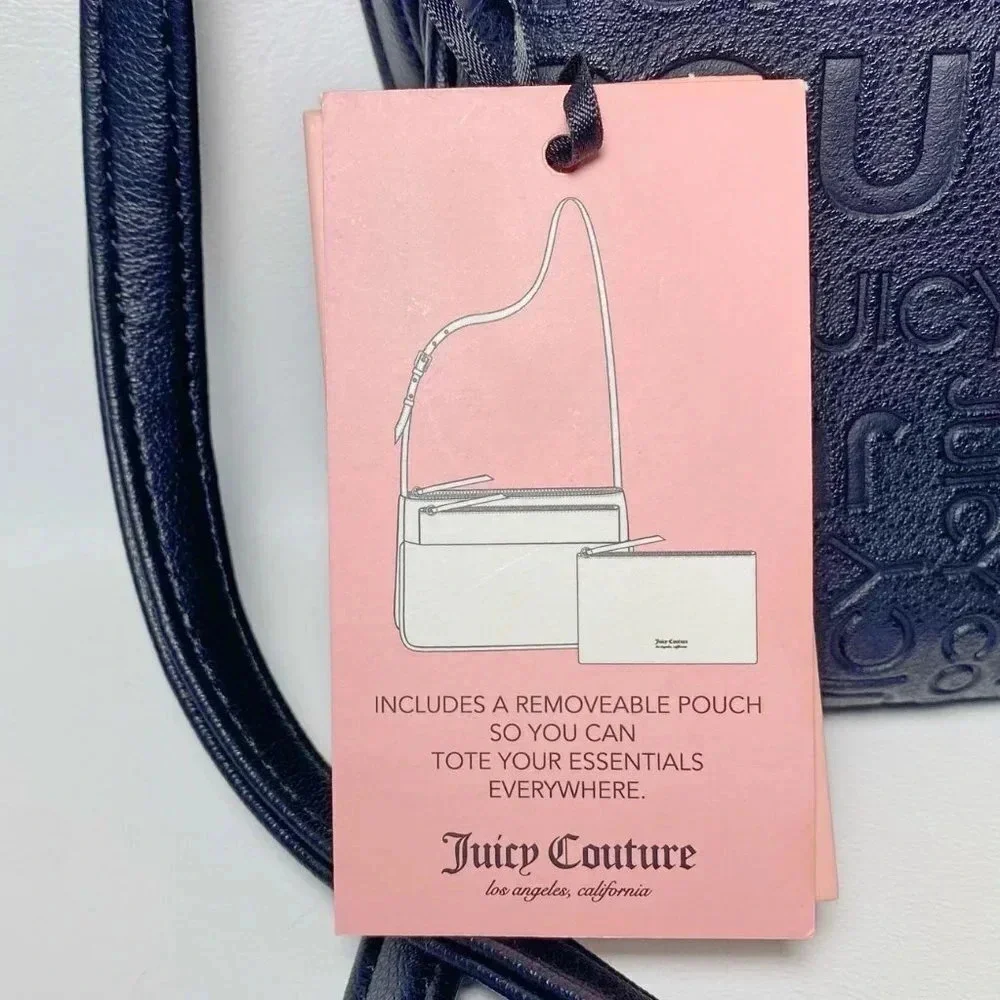 Juicy Couture Black Crossbody Bag & Pullout Pouch NWT